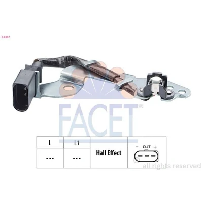 Kuva FACET 9.0367 Nokka Akselin Asentotunnistin Made in Italy OE Equivalent VOLKSWAGEN: Golf 4, Transporter 5, AUDI: A3 Hatchback, A4 B5 Avant