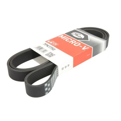 Kuva GATES 7PK1750 Moniurahihna 1750 7 Polyesteri, EPDM (eteenipropeeni dieeni kumi) FleetRunner Micro V HONDA: Accord Limousine, CR 3
