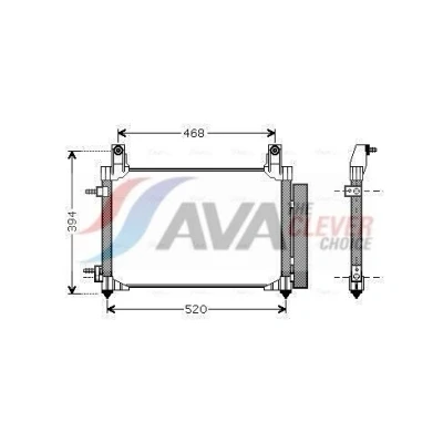 Kuva PRASCO DW5081D Ilmastoinnin Lauhdutin Vedenerottimella 11,7 Alumiini 520