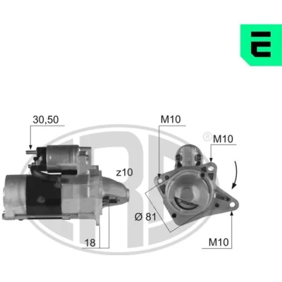 Kuva ERA 220423A Starttimoottori 12 2,2 10 MAZDA: B sarja Pick up