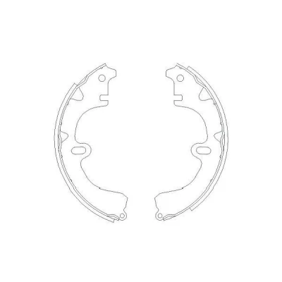 Kuva KAVO PARTS KBS 9918 Jarrukengät 200 37 TOYOTA: Corolla VIII Liftback, VII Sedan, Sedan