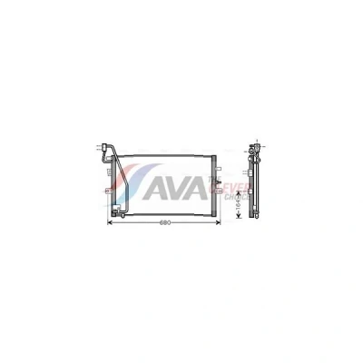 Kuva PRASCO SB5056 Ilmastoinnin Lauhdutin 11,7 8,4 Alumiini 586 R 134a SAAB: 9 5 Farmari