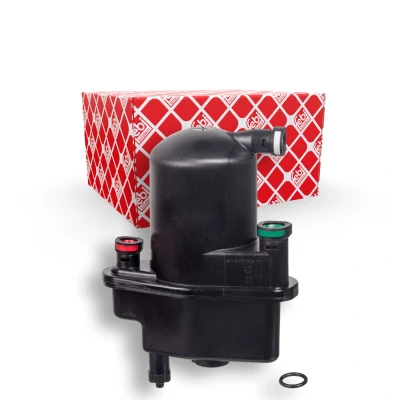 Kuva FEBI BILSTEIN 101446 Polttoainesuodatin Letkusuodatin, vedenerottimella Tiivisterenkaalla RENAULT: Clio III Grandtour, Modus / Grand