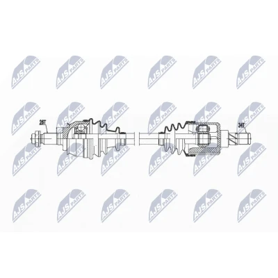 Kuva NTY NPW BM 020 Vetoakseli Etuakseli, vasen, Etuakseli Käsivaihteisto, 6 portainen, Automaattivaihteisto MINI: Hatchback