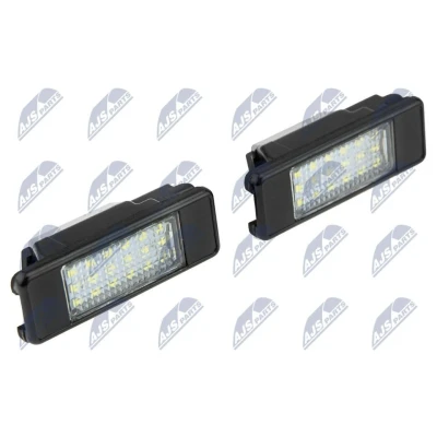 Kuva NTY ELP PE 001 Rekisterikilven Valo LED Molemminpuolin Polttimolla PEUGEOT: 508 I SW, CITROËN: C4 Grand Picasso, DS4 Hatchback