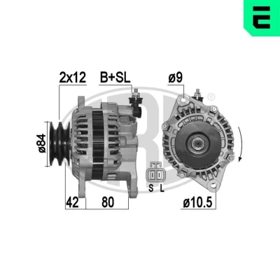Kuva ERA 209507A Laturi 14V 90A NISSAN: Pick Up, Navara up