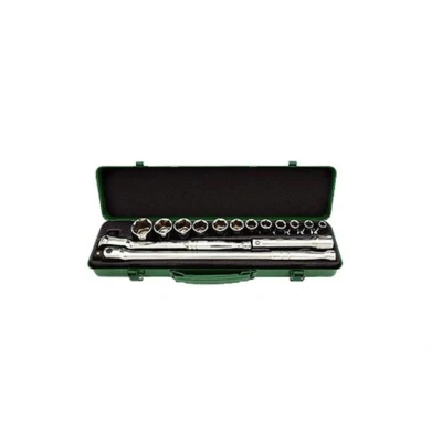 Kuva Hylsyavainsarja TOPTUL 1/2 zoll 6 kant 15 Kappale (8 mm 27 mm)