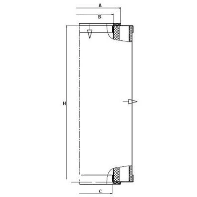 Kuva MANN FILTER C 16 501 Ilmansuodatin 309 165 Suodatinpanos