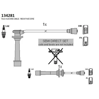Kuva HITACHI 134281 Sytytysjohto KIA: CARENS 2