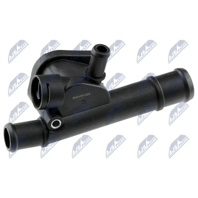 Kuva Jäähdytysnesteen laippa, Etupää, Vaihteiston puoli, Sylinterikansi Audi, Seat, Skoda, Vw OE 038 121 132C