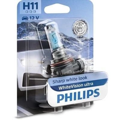 Kuva PHILIPS 12362WVUB1 Polttimo, kaukovalo H11 12V 55W Halogeeni AUDI: A6 C7 Sedan, A4 B8 Avant, MERCEDES BENZ: C sarja T modell