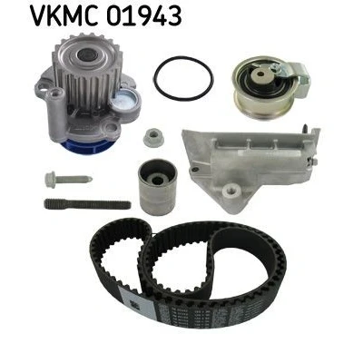 Kuva SKF VKMC 01943 Vesipumppu + Jakohihnasarja Tiivisteillä Kiristysvaimentimella ja rullalla, pinnaruuveilla 120 VOLKSWAGEN: Golf 4 Variant,