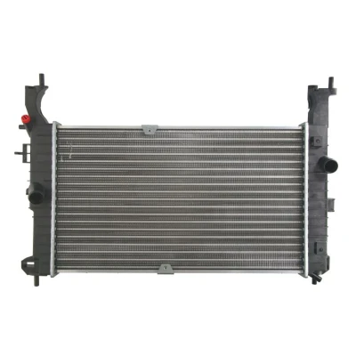 Kuva THERMOTEC D7X090TT Jäähdytin Alumiini 600 358 32 Käsivaihteisto Jäähdytysrivat mekaan. kiinnitetyt OPEL: Meriva A