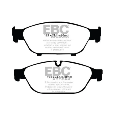 Kuva EBC Brakes DP42086R Jarrupalat Etuakseli AUDI: A6 C6 Avant, C7 A7 Sportback