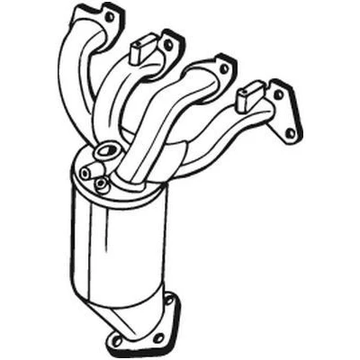 Kuva Bosal 090 746 Katalysaattori Euro 4 asennusosilla towbar set (Including e set) OPEL: Astra G Caravan, CC, H Hatchback