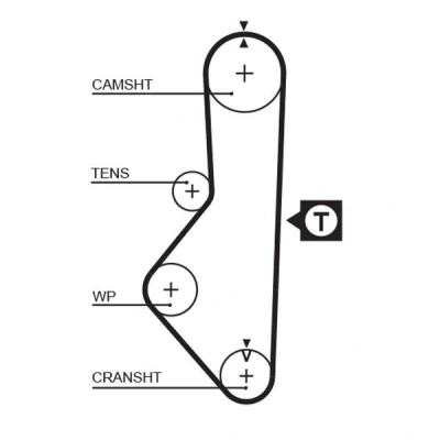 Kuva GATES FleetRunner Micro V Stretch Fit 5086 Jakohihna 109 1038 22 Neopreni MAZDA: 626 III Sedan
