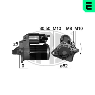 Kuva ERA 220762A Starttimoottori 12 1,1 8 RENAULT: CLIO 3