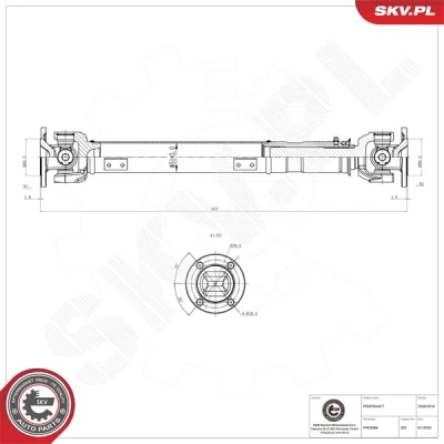 Kuva ESEN SKV 76SKV016 Vetoakseli Etuakseli