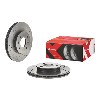 Kuva BREMBO 09.C171.1X Jarrulevyt 256 22 4 rei&#039;itetty/tuuletettu sisältä pinnoitettu hiiliteräs Ruuveilla KIA: RIO 3, 3 Stufenheck