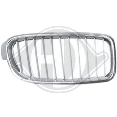 Kuva DIEDERICHS 1217042 Etusäleikkö Oikea Kromi, harmaa/hopea BMW: 3 Touring, Sedan