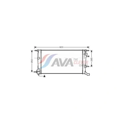 Kuva Jäähdytin,moottorin jäähdytys AVA QUALITY COOLING RTA2409