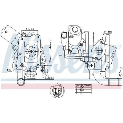 Kuva Venttiili, pakokaasun kierrätys HYUNDAI i40 I, CW ix35, ix35 Van, KIA CARENS IV, Van OPTIMA, SPORTAGE III OE 284102A850