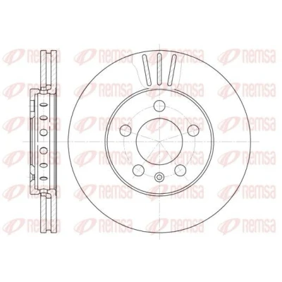 Kuva REMSA 6545.10 Jarrulevyt Etuakseli 256, 256 22 5 Tuuletettu VOLKSWAGEN: Golf 5, 4 Variant, 4, SKODA: Yeti, Octavia I Hatchback