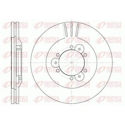 Kuva REMSA 6560.10 Jarrulevyt Etuakseli 280, 280 26 6 Tuuletettu OPEL: Frontera A Sport SUV Cabriolet, B
