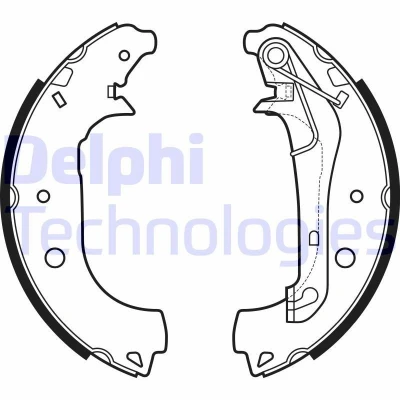Kuva DELPHI LS2157 Jarrukengät 229 42 FORD: Ecosport Mk2