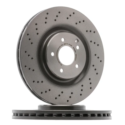 Kuva BREMBO COATED DISC LINE 09.A731.11 Jarrulevyt 345 30 5 rei&#039;itetty/tuuletettu sisältä pinnoitettu hiiliteräs Ruuveilla MERCEDES BENZ: C sarja T modell