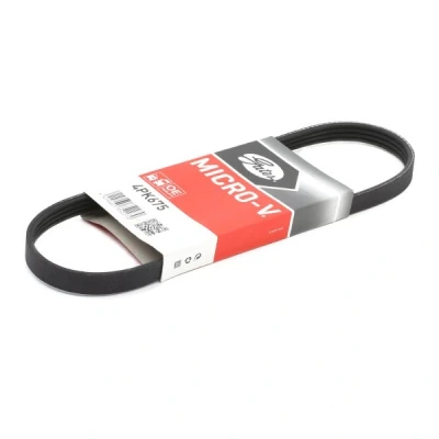 Kuva GATES Micro V 4PK675 Moniurahihna 675 4 Polyesteri, EPDM (eteenipropeeni dieeni kumi) FIAT: Punto II Hatchback, Stilo Multi Wagon