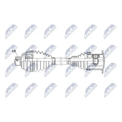 Kuva NTY NPW AU 086 Vetoakseli Etuakseli, vasen, oikea 500mm 106mm CVT automaattivaihteisto (portaaton) AUDI: A6 C7 Avant