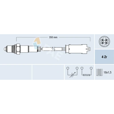 Kuva FAE 77368 Lambda Anturi Lämmitetty