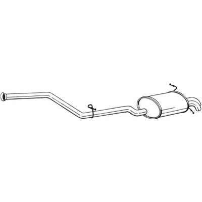 Kuva Takaäänenvaimentaja MERCEDES BENZ C KLASS [W203], Coupé [CL203], T Model [S203] OE 2034901421