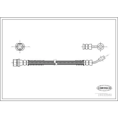 Kuva CORTECO 19033580 Jarruletku Etuakseli 310 KIA: Picanto I
