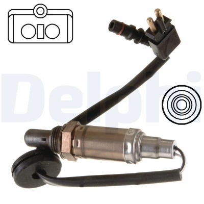 Kuva DELPHI ES10258 12B1 Lambda Anturi Sormisondi, Lämmitetty MERCEDES BENZ: 190