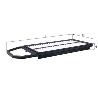 Kuva MAHLE ORIGINAL LX 4481 Ilmansuodatin 25,5 159 357 Suodatinpanos