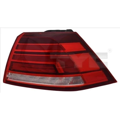 Kuva TYC 11 15230 00 2 Takavalot Vasen Uloin osa LED Punainen Ilman lampun kantaa VOLKSWAGEN: Golf 7