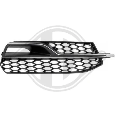 Kuva DIEDERICHS 1033348 Puskurin Ritilä Oikea Autoille ilman sumuvaloja, ajon. sporttipuskureilla AUDI: A3 Sportback