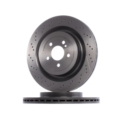 Kuva BREMBO COATED DISC LINE 09.B879.11 Jarrulevyt 360 26 5 tuuletettu sisältä, uritettu/rei&#039;itetty pinnoitettu hiiliteräs Ruuveilla