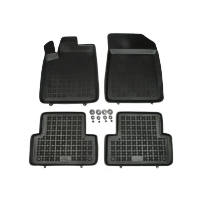 Kuva REZAW PLAST 201214 Lattiamattosetti Kumi Edessä ja takana 4 Musta Räätälöity CITROËN: C5 II Hatchback, Farmari