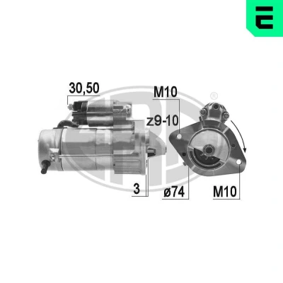 Kuva ERA 220094A Starttimoottori 12 2 TOYOTA: Avensis II Station Wagon, Corolla IX Hatchback