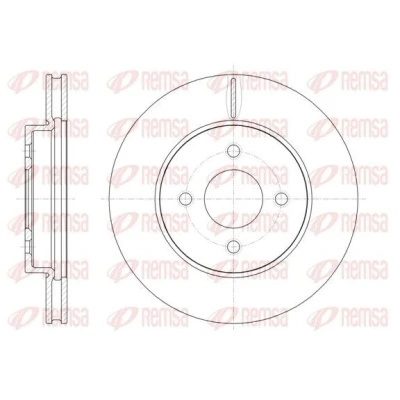 Kuva REMSA Jarrulevy NISSAN: MICRA 3 Etuakseli 260, 0mm 22mm 4 100mm Tuuletettu 61850.10 402061HL0A,402061HL0B,402061HL0C,402063AW0AC166,402063U300