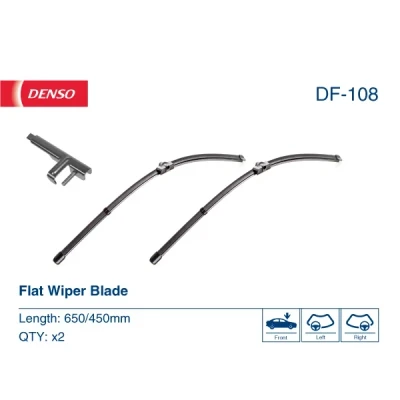Kuva Pyyhkijänsulka Denso Flat DF 108 Rungottomat BMW: 5 Touring, Sedan, 7