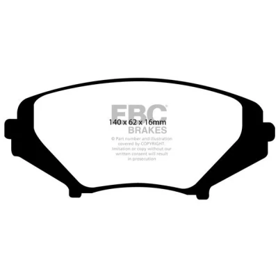 Kuva EBC Brakes DP41665R Jarrupalat Etuakseli MAZDA: RX 8