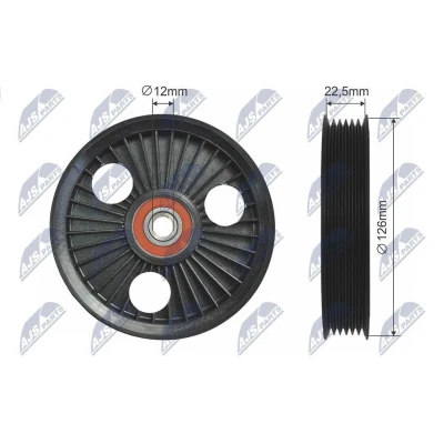 Kuva Ohjainrulla, moniurahihna CHRYSLER, DODGE, JEEP, PLYMOUTH OE 4483221, 53013366AA, K04483221