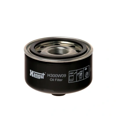 Kuva HENGST FILTER H300W09 Öljynsuodatin 1 1/2 16 UN Ruuvattava suodatin VOLKSWAGEN: LT 28 46 2 Kasten, II Flatbed Kuorma auto / Alusta