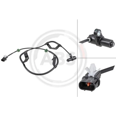 Kuva A.B.S. 31912 ABS Anturi passiivi sensori 900 Musta MITSUBISHI: L200 / Triton IV Pick up