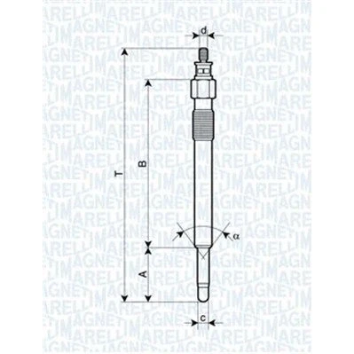 Kuva MAGNETI MARELLI 062900020304 Hehkutulppa 11,5V 10A M10X1 LAND ROVER: Discovery 1, Range Rover Defender SUV