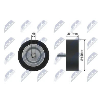 Kuva Ohjain /kiristysrulla kiilahihna JEEP, MERCEDES BENZ OE 651 200 03 70, 6512000370, 68027648AA
